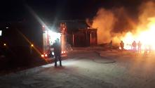 28 января 2021г в 22:33 в пожарную охрану поступило сообщение о пожаре с. Усть Када по ул. Лесная.